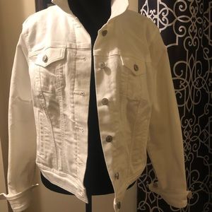 White denim jacket